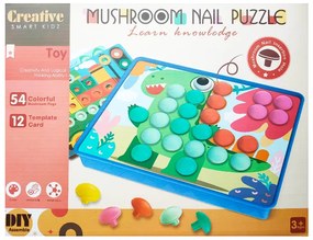 Joc de creație, desen mozaic/puzzle, 54 piese