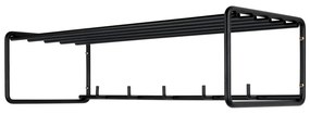 Cuier de perete negru cu raft din metal Clint – Spinder Design
