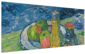 Tablou - Alexej von Jawlensky, Still Life with Bottles and Fruit, reproducere (120x50 cm)