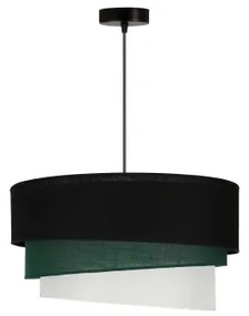 Lustră pe cablu Duolla TRIO 1xE27/15W/230V d. 45 cm negru/verde/alb