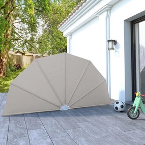 vidaXL Copertină laterală pliabilă de terasă, crem, 160 cm