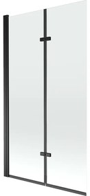 Mexen Castor paravan cadă 2-aripi 100 x 150 cm, Transparent, Neagră - 892-100-002-70-00
