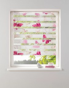 Jaluzea fluturi roz Santo 50/150 cm