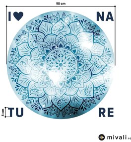 Autocolante de perete - Mandala cu inscripție