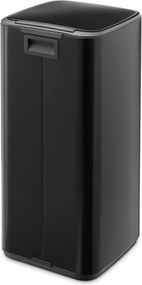 Coș de gunoi negru mat cu pedală din oțel 30 l Bo – Brabantia