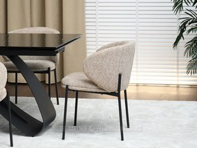 Scaun Marleen (bej închis + negru). 1111152