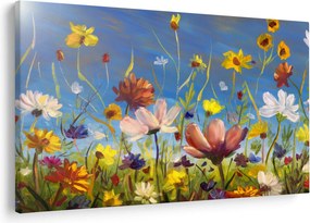 Tablou cu luncă înflorită (90x60 cm)