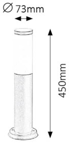 Rabalux 8147 - Lampă exterior BLACK TORCH 1xE27/25W/230V IP44