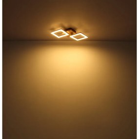 Plafoniera LED design modern Kerry negru, maro 30W