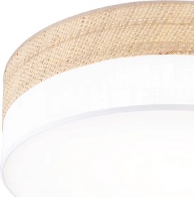 Plafonieră LED SIRJA BOHO LED/36W/230V Ø 45 cm bej/alb