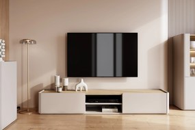 Comodă TV Elivo 220 cm - cașmir / stejar uleiat