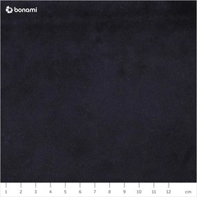 Canapea albastru-închis cu tapițerie din catifea 200 cm Vienna – Cosmopolitan Design