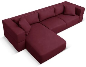 Colțar burgundy (cu colț pe partea stângă ) Esther – Milo Casa