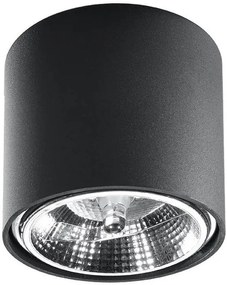 Sollux Lighting Tiube lampă de tavan 1x40 W negru SL.0697