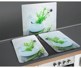 Protecție din sticlă pentru peretele de lângă aragaz Wenko Herb, 50 x 56 cm