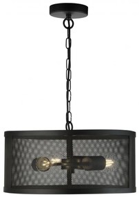 Lustra / Pendul design industrial Fishnet negru 12483-3BK SRT