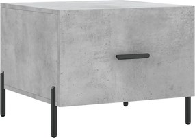 vidaXL Măsuță de cafea, gri beton, 50x50x40 cm, lemn compozit