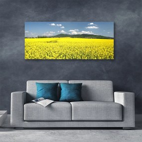 Tablou pe panza canvas Meadow Natura Galben