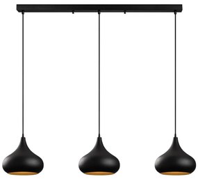 Lustră suspendată pe cablu MUBA 3xE27/40W/230V negru