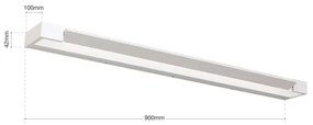 Aplică LED pentru oglindă Orion Soff 3-481 MARILYN LED/24W/230V 90 cm IP44 alb
