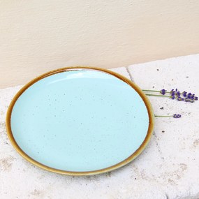 Farfurie de desert Gardena din ceramica turcoaz 20 cm