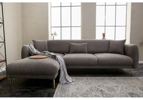 Colțar gri (cu colț pe partea stângă/cu șezlong) Simena – Balcab Home