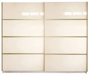 Gold Dulap 2500 Crem cu usi MDF Lucios