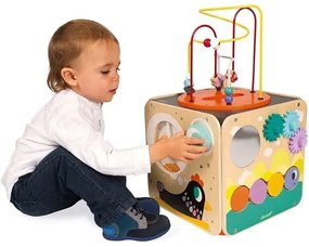 Janod - Cub interactiv cu labirint MULTI ACTIVITY