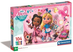 Alice în Cofetăria Minunilor Fergie Puzzle Disney 104 de piese Clementoni