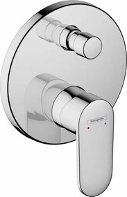 Baterie cada - dus incastrata Hansgrohe Vernis Blend fara corp ingropat crom lucios