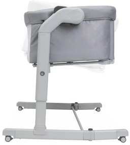 Pătuț pentru bebeluși Chicco 2v1 NEXT2ME MAGIC EVO gri deschis