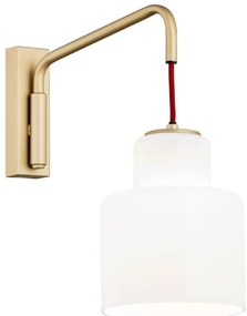 Aplica de perete design modern Diuna auriu, rosu
