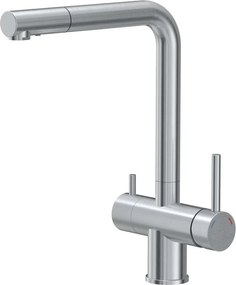 Baterie bucatarie cu dus extractibil Quadron Unique Ellen finisaj inox