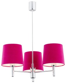 Candelabru modern design elegant BOLZANO 3L roz