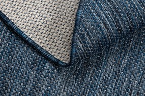 Covor SISAL SION cerc A5165A Melanj țesute plate albastru inchis