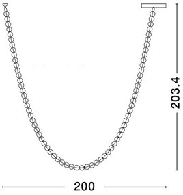 Lustra LED suspendata, deosebita design lux PERLA