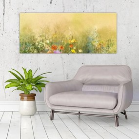 Tablou - Pajiște pictată (120x50 cm)