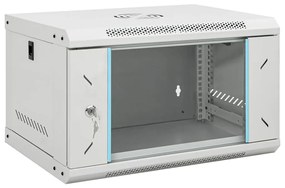 vidaXL Dulap de rețea montat pe perete 6U 19&quot; IP20 53x40x30 cm
