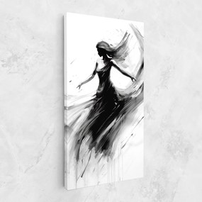 Tablou Canvas, 40x80cm, Dormitor si Living, Femei, Siluete, Dancing Woman Drawn