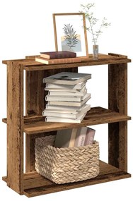 vidaXL Bibliotecă cu 5 niveluri lemn vechi 60x30x60 cm lemn