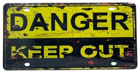 Placa metalica DANGER, 30x15cm