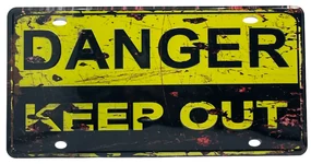 Placa metalica DANGER, 30x15cm