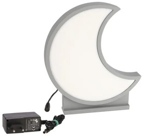 Lampă de birou pentru copii MOON LED/12W/230V, gri