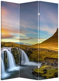 Paravan - Munții și cascade pe Islanda (126x170 cm)