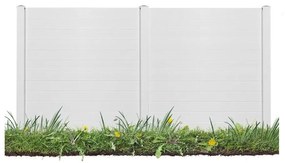 Gard decorativ pentru grădină, 124 cm, 2 bucăți