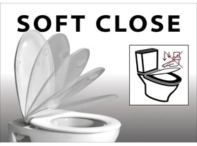 Colac de toaletă Bruckner SoftClose FULDA SLIM alb