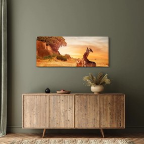 Tablou Girafe în Africa (120x50 cm)