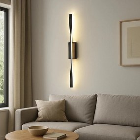 Aplica LED Neagră L77153/600BK, 24W, 3000–6500K