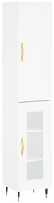 3200369 vidaXL Dulap înalt, alb, 34,5x34x180 cm, lemn prelucrat