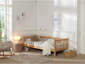 Pat pentru copii în culoare naturală din lemn de fag cu somieră 90x200 cm Forrest – Vipack